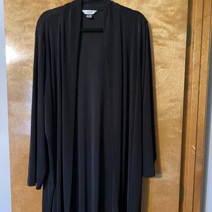 Medium length black duster